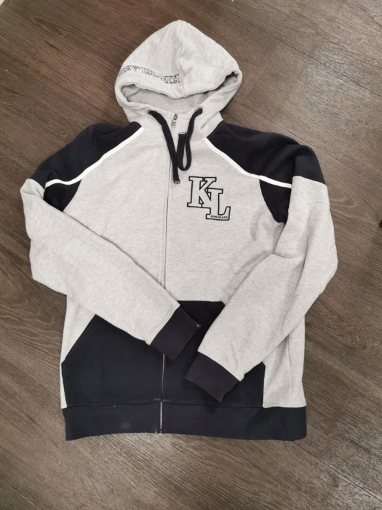 Sweat Kingsland zippé à capuche broos gris & marine (XL) neuf occasion