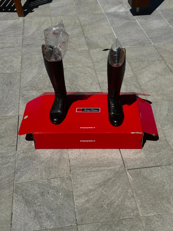 Bottes équitation Sergio Grasso Évolution cuir noir (37) occasion