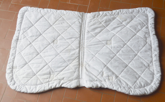 Tapis de selle Equithème blanc (cheval) occasion