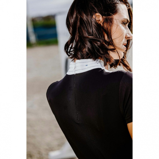 Polo concours Equitheme lerma noir (XS) neuf occasion