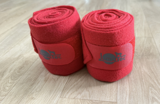 Bandes de polo Jumptec rouge *2 (cheval) occasion
