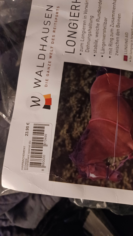 Système de longe éthologique Waldhausen noir (poney) neuf occasion