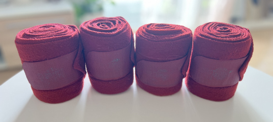 Bandes polo Jumptec rouge *4 (cheval) occasion