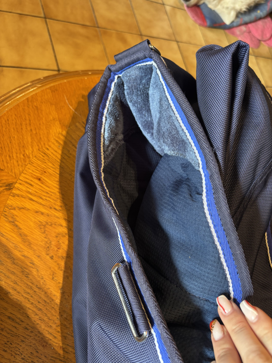 Couverture Equitheme bleu 155 cm occasion