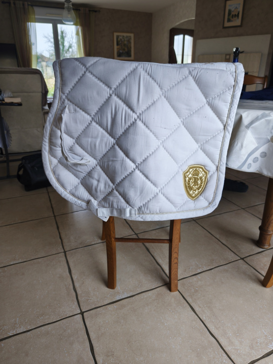 Tapis de selle Equithème blanc (poney) occasion