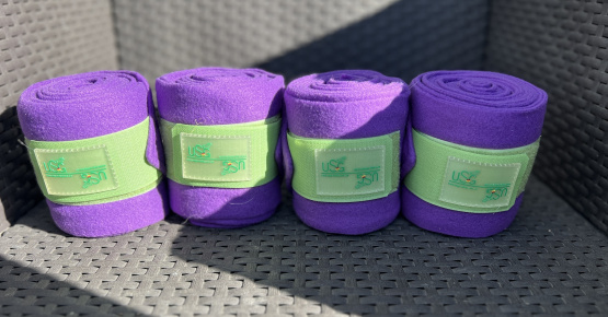 Bandes polo USG violet *4 (cheval) occasion