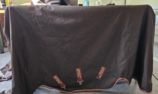 Couverture & couvre cou Horseware Amigo marron 100g 145 cm (neuf) occasion