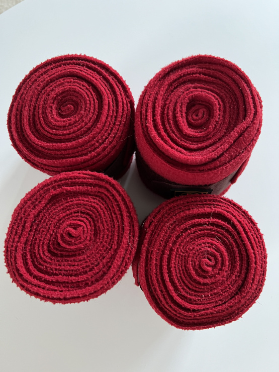 Bandes Polo BR rouge *4 (cheval) occasion