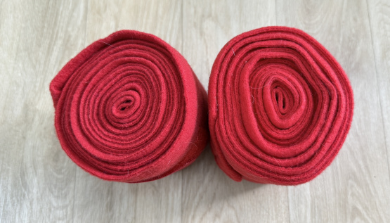 Bandes de polo Jumptec rouge *2 (cheval) occasion
