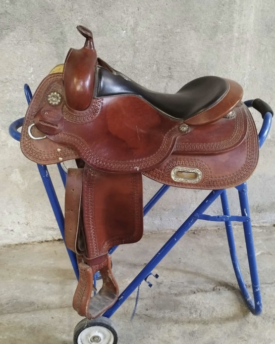 Selle Western Pool's 16 pouces occasion Selle Western Pool's 16 pouces occasion