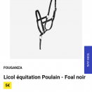 Licol Fouganza plat (foal) neuf occasion