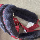 Licol Fouganza rouge moumoute (cheval) neuf occasion