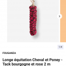 Licol Fouganza plat (foal) neuf occasion