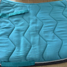 Tapis de selle Equitheme bleu (cheval) occasion