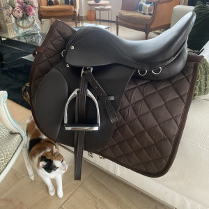 Selle mixte cuir 17.5 pouces occasion