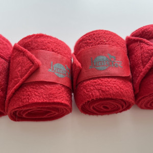 Bandes polo Jumptec rouge *4 (cheval) occasion