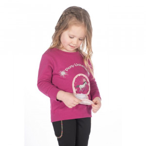 Sweat HKM polly rose magenta (8 ans) neuf occasion
