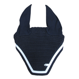 Bonnet Silver Crown marine & blanc (cheval) neuf