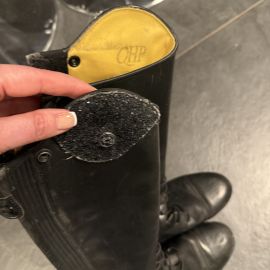 Bottes équitation QHP cuir noir (35)