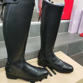 Bottes équitation HKM cuir noir 38 (neuf)