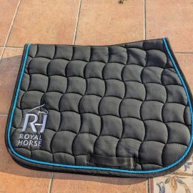 Tapis de selle Royal Horse noir (cheval)
