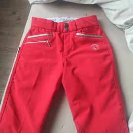 Pantalon équitation Jump'in rouge (12 ans)