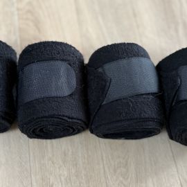 Bandes de polo noir *4 (cheval)