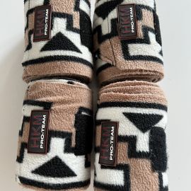 Bandes de Polo HKM marron *4 (cheval)