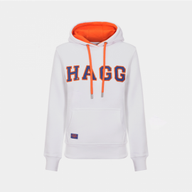 Sweat à capuche Hagg blanc (S)