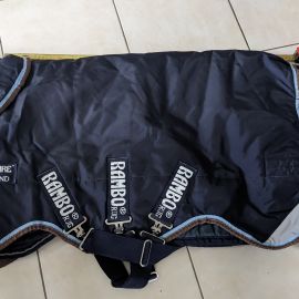 Couverture Horseware bleu amovible 80 cm (shetland)neuf