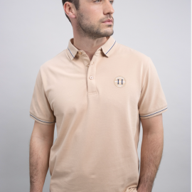 Polo Harcour Pampelonne homme sable (M) neuf