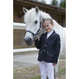 Veste concours Equitheme Soft Classic marine (8 ans) neuf