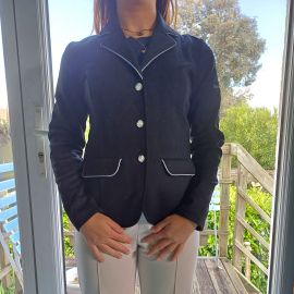 Veste concours Equithème noir T34 (neuf)
