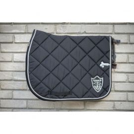 Tapis de selle Paddock prems écusson noir (neuf)