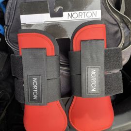 Guêtres Norton rouge (cheval) neuf