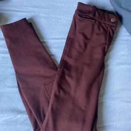 Pantalon équitation Fouganza rouge (8 ans)