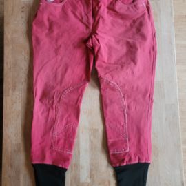 Pantalon équitation Fouganza rouge (40)