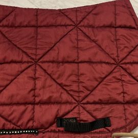 Tapis de selle Décathlon bordeaux paillettes (cob)