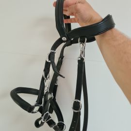 bridon licol Norton cuir noir (cob) neuf