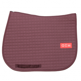 Tapis de selle Gem Leo prune (neuf)