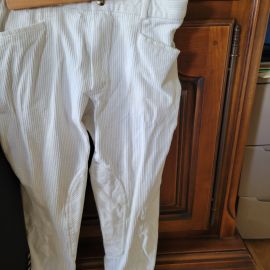 Pantalon équitation Pikeur blanc homme (42)