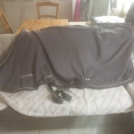 Chemise Equithème polaire gris 135 cm