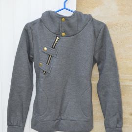 Sweat Meaneor gris avec capuche (M) neuf