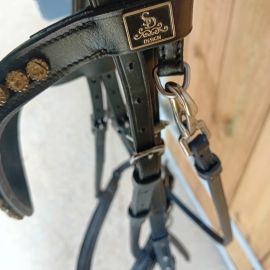 Filet SD Design cuir noir (cheval)