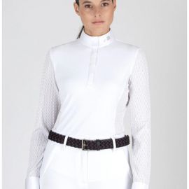 Polo concours Equiline Catic blanc (S) neuf