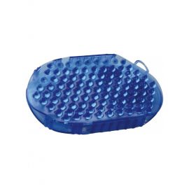 Gant double face étrille et massage Hippotonic bleu (neuf)