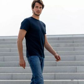 T-shirt Billy Belt le moderne bleu (S) neuf