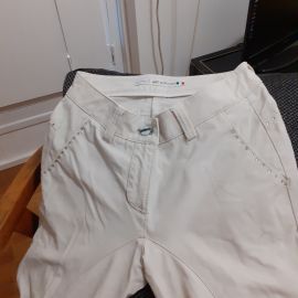 Pantalon concours équitation Animo blanc (36)