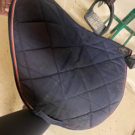 Tapis de selle Ju & Pa bleu (cheval)