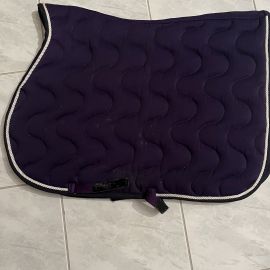 Tapis de selle Equitheme violet (cheval)